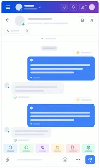 FastDee AI customer chat skeleton preview